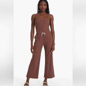 Vuori Pose Jumpsuit in Hazelnut